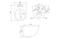 Лот: 23687534. Фото: 10. Унитаз подвесной безободковый...