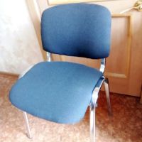 Лот: 25638859. Фото: 5. Стул офисный хромированный ткань...