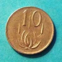 Лот: 20773053. Фото: 2. Южная Африка (ЮАР) 10 центов 1989... Монеты