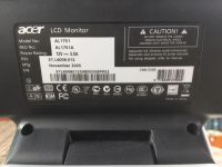 Лот: 5531891. Фото: 2. Монитор 17" Acer AL1751. Мониторы, проекторы