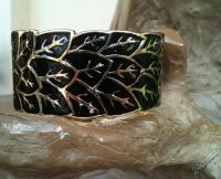 Лот: 1562023. Фото: 2. Широкий черный браслет. В подарок... Ювелирные изделия, бижутерия, часы