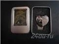 Лот: 1309966. Фото: 2. USB флешка 4GB Сердце со стразами. Носители информации