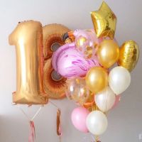 Лот: 16146916. Фото: 5. Шар - цифра. С гелием. Высота...