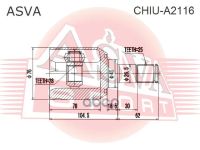 Лот: 21965566. Фото: 2. Шрус Внутренний 28X41x25 ASVA... Автозапчасти