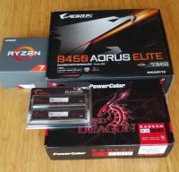Лот: 12832953. Фото: 5. Ryzen 7 1700x + B450 AORUS ELITE...