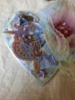 Лот: 16954472. Фото: 3. Ёлочное украшение "Сердце лиловое... Сувениры, подарки