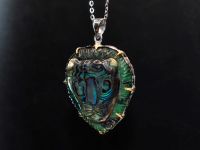 Лот: 20797765. Фото: 2. Кулон: Лев. Гелиотис и Грандидьерит. Ювелирные изделия, бижутерия, часы