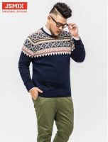 Лот: 6644877. Фото: 2. Мужской стильный свитер JSMIX... Мужская одежда