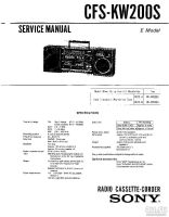 Лот: 7995174. Фото: 2. Sony CFS-KW200S - большой магнитофон... Аудиотехника