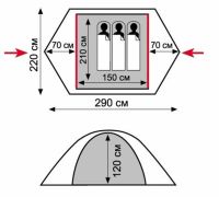 Лот: 21288609. Фото: 2. Палатка Tramp Lite Tourist 2... Туризм