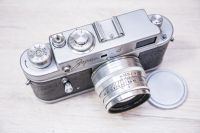 Лот: 8699672. Фото: 2. Зоркий-4 №62106618 с объективом... Фотокамеры