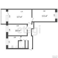 Лот: 17827539. Фото: 10. Продам 3-комн. кв. 60 кв.м. посёлок...