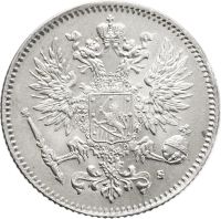 Лот: 21574226. Фото: 2. 50 пенни 1916 S (монета для Финляндии... Монеты