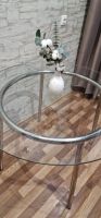 Лот: 21673040. Фото: 2. Стол круглый стеклянный Ikea. Кухонная мебель