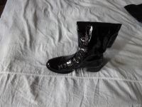 Лот: 13334636. Фото: 2. Сапоги демисезонные черные лак. Женская обувь