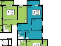Лот: 10588859. Фото: 2. 1комн Северное сияние 41,22кв... Продажа