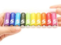 Лот: 21765621. Фото: 3. Батарейки Xiaomi AA Rainbow Batteries... Красноярск