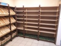 Лот: 12273625. Фото: 3. Стеллаж деревянный угловой для... Бизнес