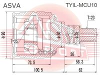 Лот: 24754104. Фото: 2. Шрус Внутренний Левый 25X50x23... Красноярск