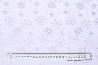 Лот: 21358658. Фото: 2. Ткань белая со снежинками, новогодняя... Оборудование