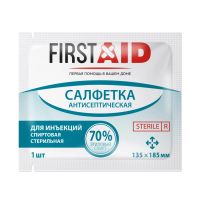 Лот: 24559847. Фото: 4. Ферстэйд салфетка антисептическая... Красноярск