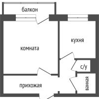 Лот: 20776284. Фото: 16. Продам 1-комн. кв. 40.9 кв.м...