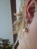 Лот: 6567912. Фото: 3. Серьги с жемчугом (имитация). Красноярск