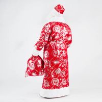 Лот: 10693847. Фото: 3. Костюм "Дед Мороз" красный звезды... Новый год!