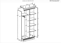 Лот: 3770921. Фото: 2. Шкаф-купе 2хстворчатый ШК-01. Хранение вещей