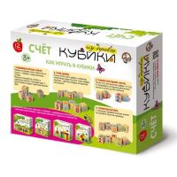 Лот: 12887717. Фото: 2. Деревянные кубики для детей «Счет... Игрушки