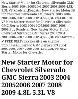 Лот: 17471331. Фото: 2. Стартер Chevrolet Tahoe (4.8-5... Автозапчасти