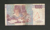 Лот: 15678489. Фото: 2. 1000 лир 1990 года. Италия. Банкноты