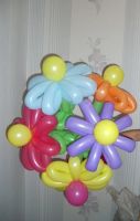 Лот: 3428274. Фото: 4. Букет цветных ромашек из воздушных...