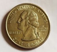Лот: 25375524. Фото: 2. США 25 центов 2001 Штат Нью-Йорк... Монеты