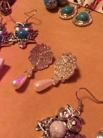 Лот: 15491434. Фото: 2. Серёжки, гвоздики, ожерелье. Много... Ювелирные изделия, бижутерия, часы