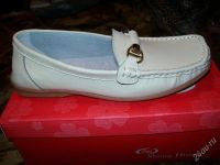 Лот: 2210900. Фото: 2. Туфли мокасины белые новые женские... Женская обувь