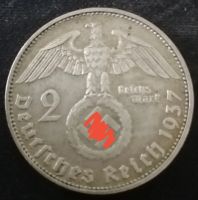 Лот: 25763027. Фото: 2. 2 рейхсмарки 1937 г. Монеты
