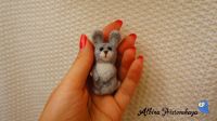 Лот: 8096057. Фото: 3. Брошь - Зайчик из шерсти. Красноярск
