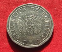 Лот: 19892646. Фото: 2. Боливия 2 боливиано, 2008 г. Монеты