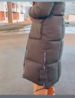 Лот: 24985360. Фото: 4. Зимний длинный пуховик холлофайбер. Красноярск