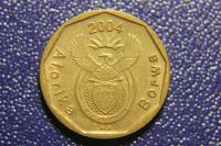 Лот: 13575152. Фото: 2. (455) ЮАР 10 центов 2004 (один... Монеты