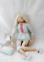 Лот: 15647968. Фото: 4. Кукла Надя в пижаме с подушкой...
