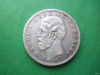Лот: 18572036. Фото: 3. Румыния 5 лей 1881 г.,серебро. Коллекционирование, моделизм