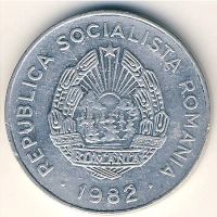 Лот: 8710977. Фото: 2. 25 бани 1982 года. Румыния. Трактор... Монеты