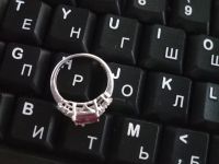 Лот: 21218217. Фото: 2. Серебряное кольцо с александритом. Ювелирные изделия, бижутерия, часы