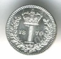 Лот: 514150. Фото: 2. 1 пенс 1870г. - maundy money... Монеты