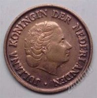 Лот: 1447360. Фото: 2. Нидерланды. 5 цент 1950г. Монеты