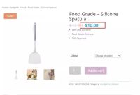 Лот: 24982802. Фото: 2. Силиконовая лопаточка с цветным... Посуда, кухонная утварь