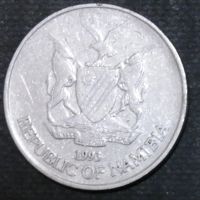 Лот: 11795560. Фото: 2. Экзотика с рубля (14228) Намибия. Монеты