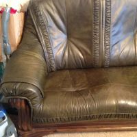 Лот: 8935294. Фото: 4. Кожаный диван. Красноярск